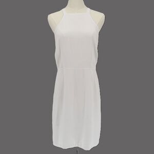 MINKPINK white halter lined casual dress large